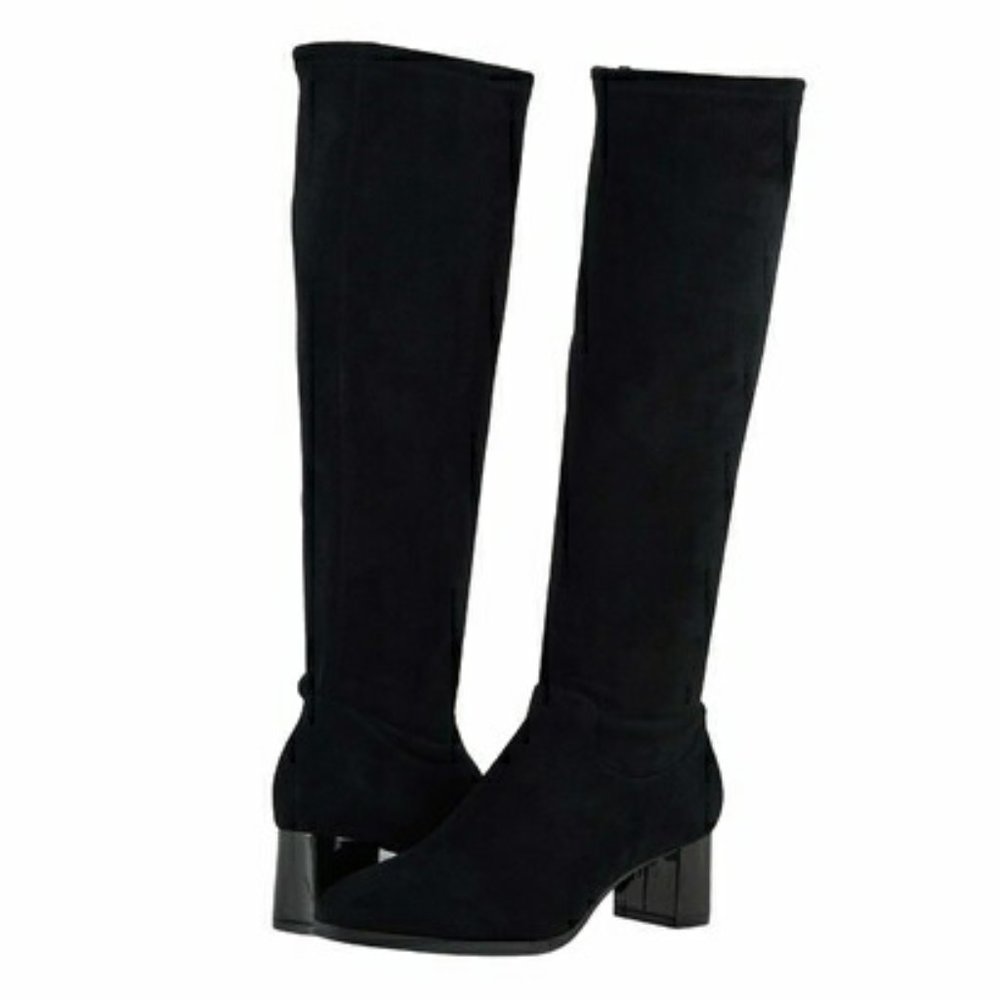 New Trotters Kacee Wide Calf Suede Boots Size 5